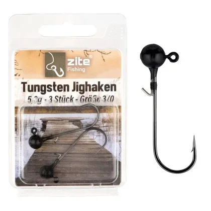 3/0 Tungsten Jighaken 3tlg. 5,3g Zite Fishing