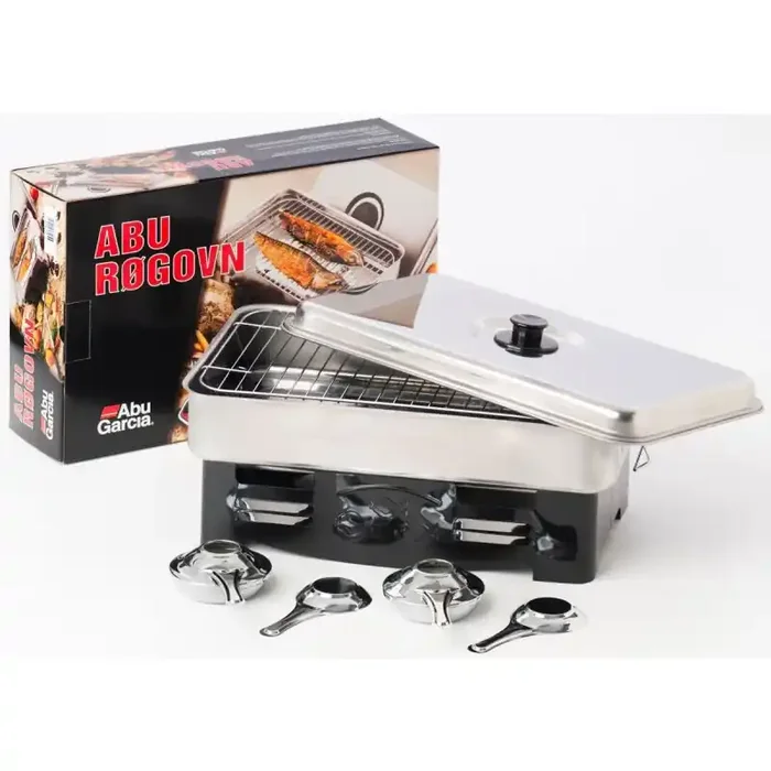 ABU GARCIA Affumicatore in acciaio inox 2 bruciatori
