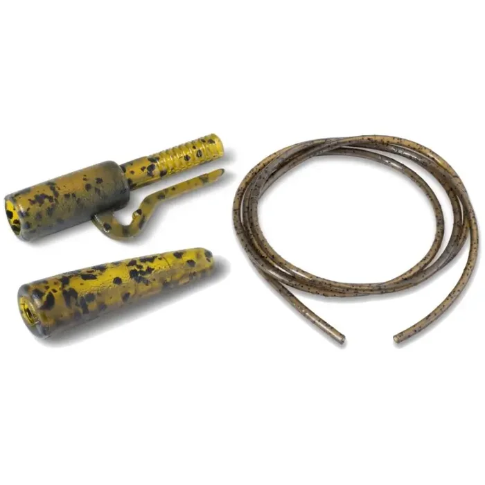 ANACONDA Jungle Quick Lock Saftey Lead Clip Power Pack Green 5Stk.