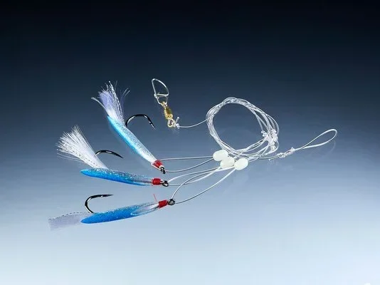 Balzer: Cod-/Coalfish System, blau, mit 3 Haken 4/0