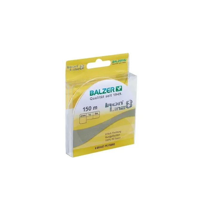 Balzer Iron Line 8 Gelb 150m 0,21mm 15,4kg