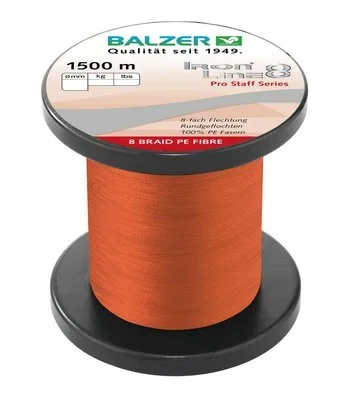 Balzer: Ironline Pro Staff 8-fach rot 1500m 0,14mm
