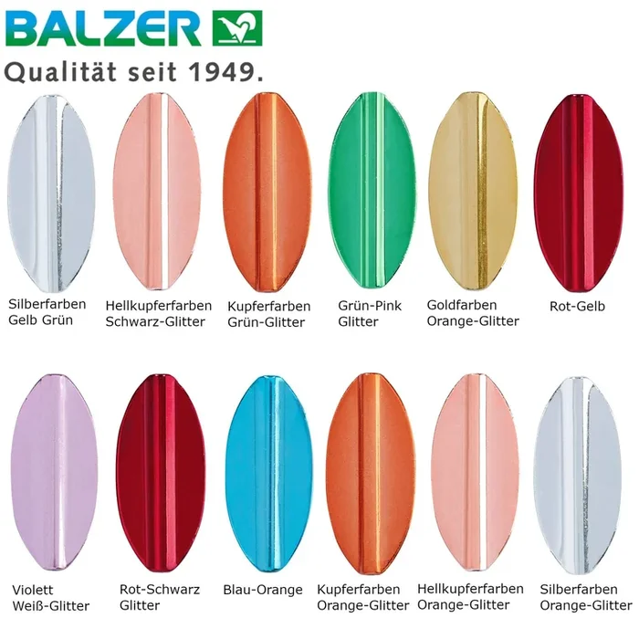 Balzer Metallica Inliner Spoon – Forellenspoon 2.5cm / 1.9g / Kupferfarben-Grün-Glitter