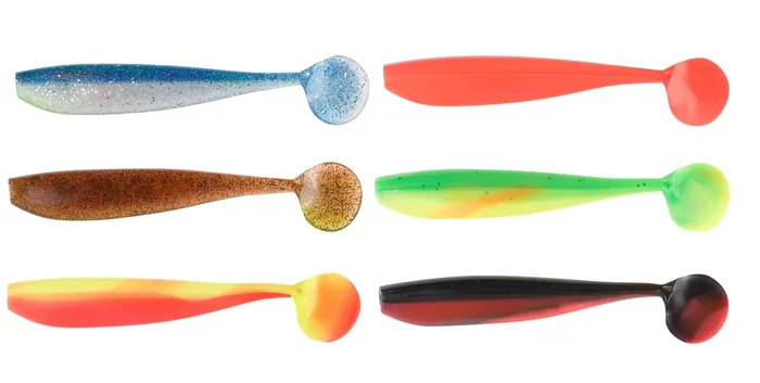 Balzer Shirasu Dorsch Gummi Set – 2 Gummifische + 2 Jighaken Orange