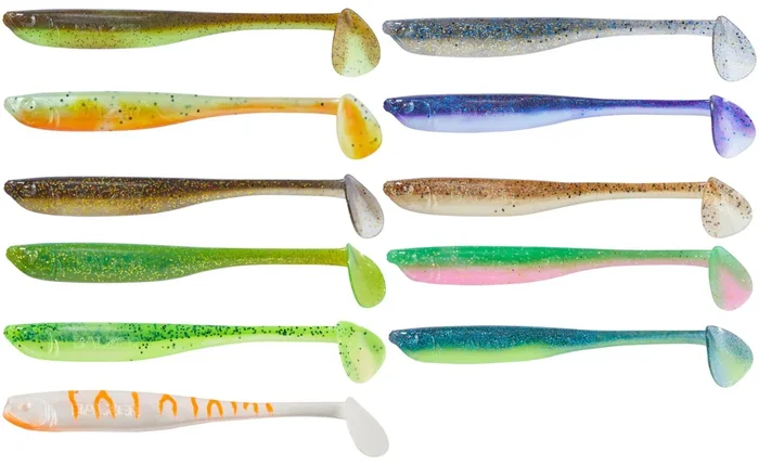 Balzer Shirasu Z-Shad Zander Shads – 3 Gummifische 6.5cm / 1.5g / Hot Brownie