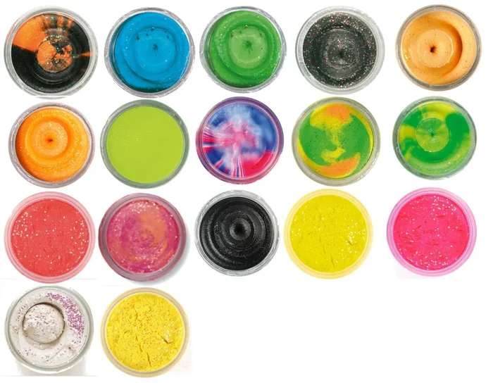 Berkley Powerbait Glitter Trout Dough – 50g Forellenteig Fluo Orange