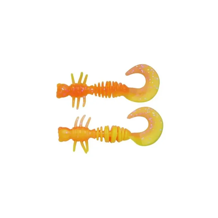 BERKLEY PowerBait Power Curly 5,5cm Fluorescent Orange/Sunshine Yellow 10pcs.
