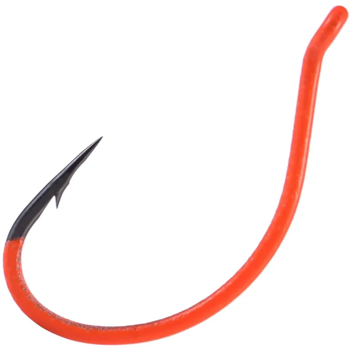 BKK DSS-Worm UV Orange Hooks – Dropshothaken Gr. 1 / 6 Stück