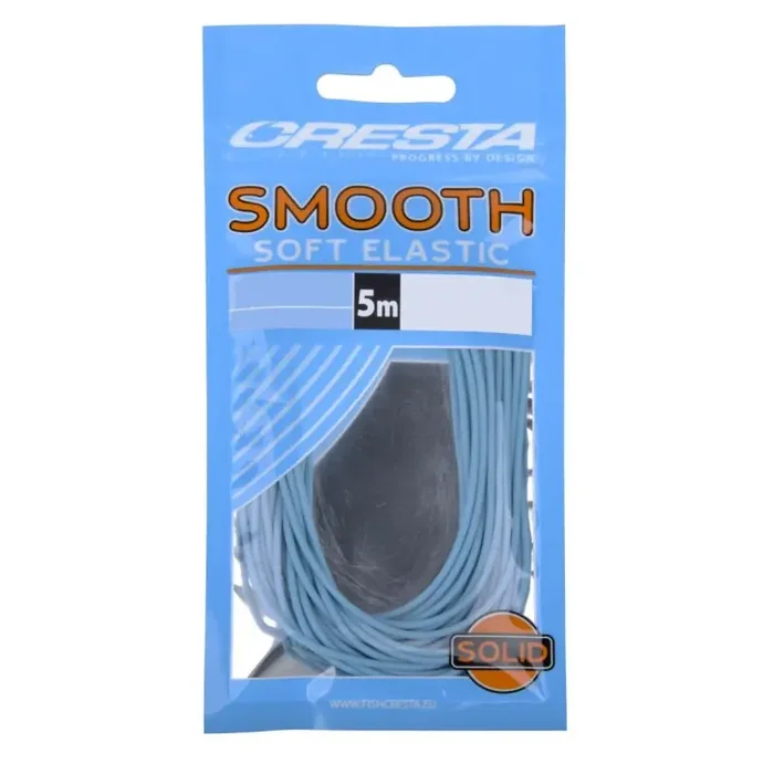 CRESTA Smooth Soft Elastic Gr.5-6 5m 1mm Light Blue
