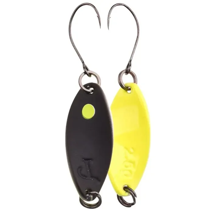Cuchara TROUTMASTER Incy Spin 1.8g Negra/Amarilla