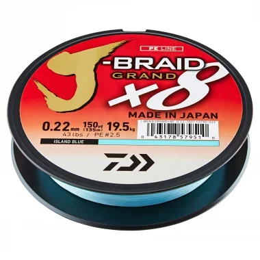 Daiwa Angelschnur J-Braid Grand X8 (blau, 135 m) günstig kaufen | Askari Angelshop