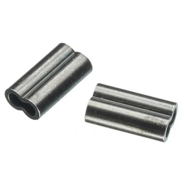 DAIWA Prorex Double Crimps 1mm Matt Schwarz 30Stk.