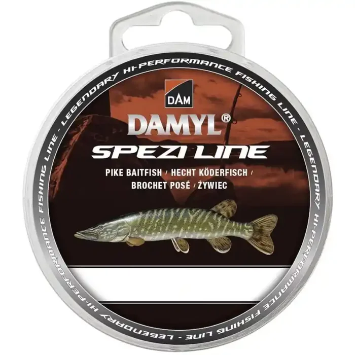 DAM Damyl Spezi Line Luccio Pesce Esca 0,35mm 9,7kg 300m Grigio Scuro