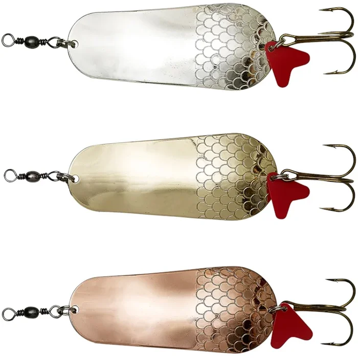 DAM Effzett Standard Spoon – Blinker 5.5cm / 22g / Silberfarben-Goldfarben