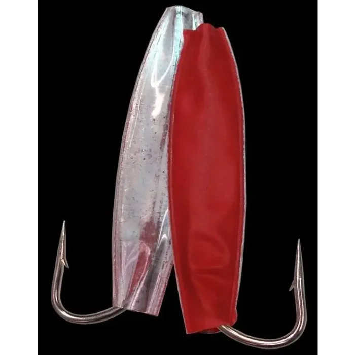 DEGA Appâts de mer Reflex Bait Gr.1/0 Silver/Red 5pcs.