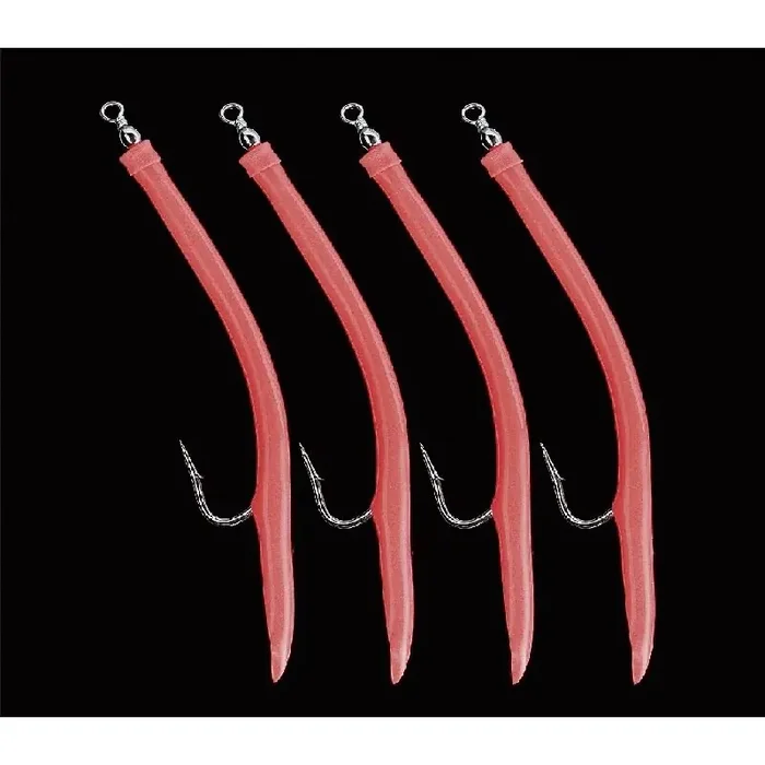 DEGA Gummi-Makk Gr.8/0 Fluor-Rouge 4pcs.