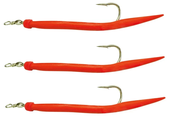 Dieter Eisele Gummi-Maks rot – 3 Gummimakk 15cm / Gr. 8/0