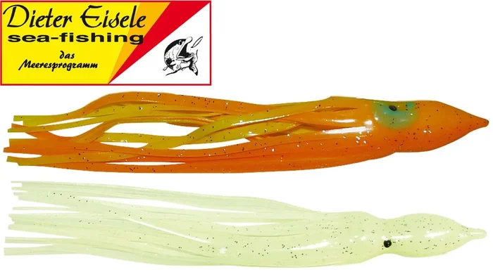 Dieter Eisele Leucht Oktopusse – 3 Gummiköder 10cm Loom
