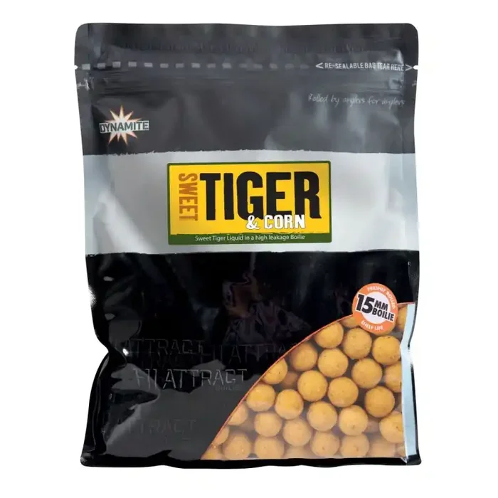 DYNAMITE BAITS Big Fish Boilies Sweet Tiger & Corn 15mm 1kg