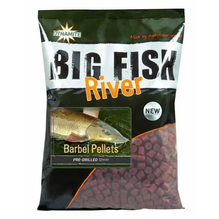 DYNAMITE BAITS Big Fish River Barbel Pellet preforati 12mm 1,8kg