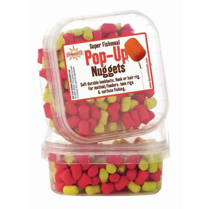 DYNAMITE BAITS Super Fishmeal Nuggets Pop Up 60g Rot/Gelb