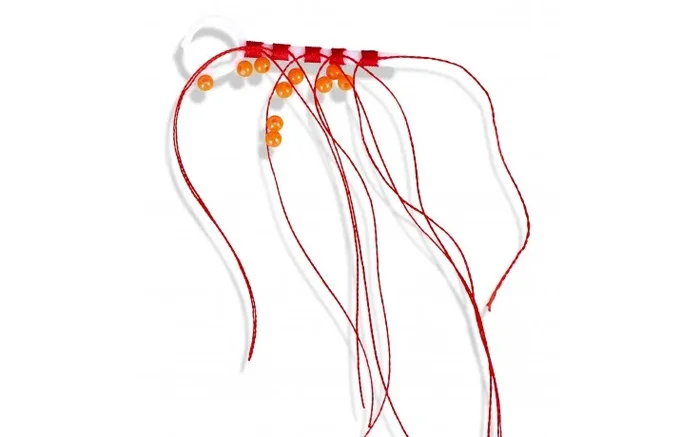 Fadenstopper mit Perle Posenstopper Faden Größe L Angelschnurstopper 5 Stück