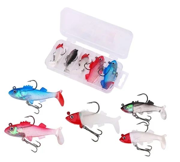 Fish4All Swimbait Box 3 6cm 8g & 8cm 15g (5 St)