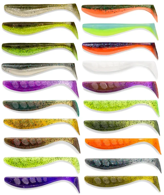 Fishup Wizzle Shad 3″ 8cm – 8 Gummifische Orange Pumpkin/Black