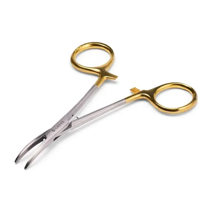 Forcipe GREYS curvo 5,5 pollici 14 cm