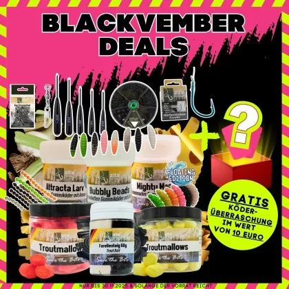 Forellenköder Set XXL – Troutmallows Bubbly Beads Mighty Mags & Zubehör + Köder-Überraschung GRA