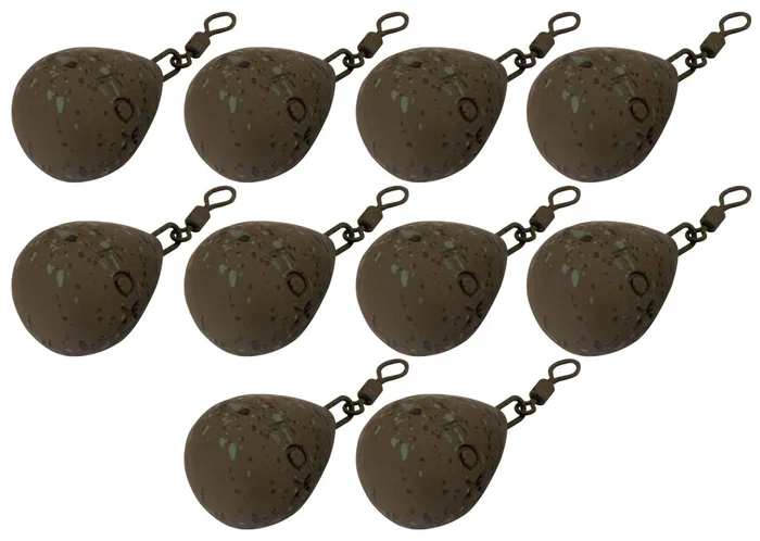Fox Camotex Pear Swivel Lead – 10 Karpfenbleie 70g