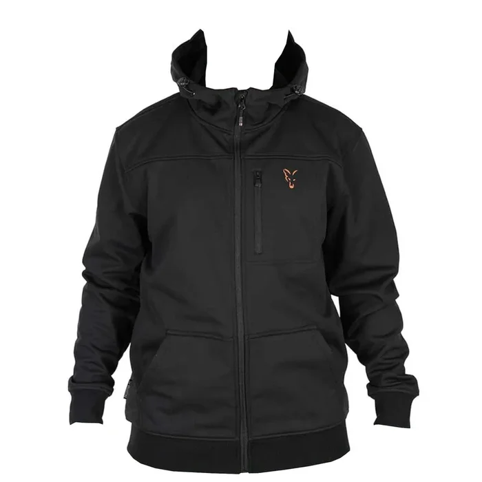 Fox Collection Soft Shell Jacket Black & Orange – Angeljacke L
