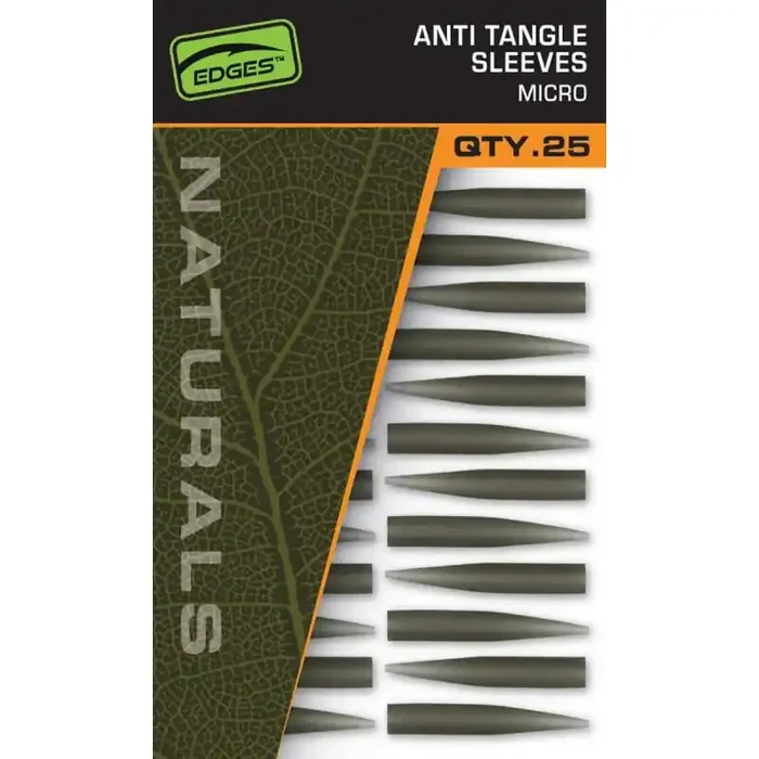FOX Edges Naturals Manicotto antigroviglio Micro 25 pezzi.