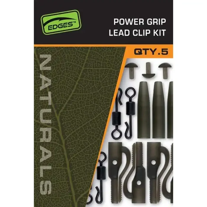FOX Edges Naturals Power Grip Loodklem Kit 5st.