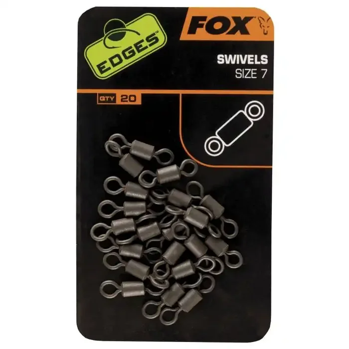 FOX Edges Swivels Standard Size 7 20pcs.