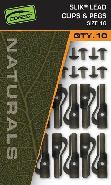 Fox Naturals Slik Lead Clip & Pegs (Größe 10) (10 Stück)