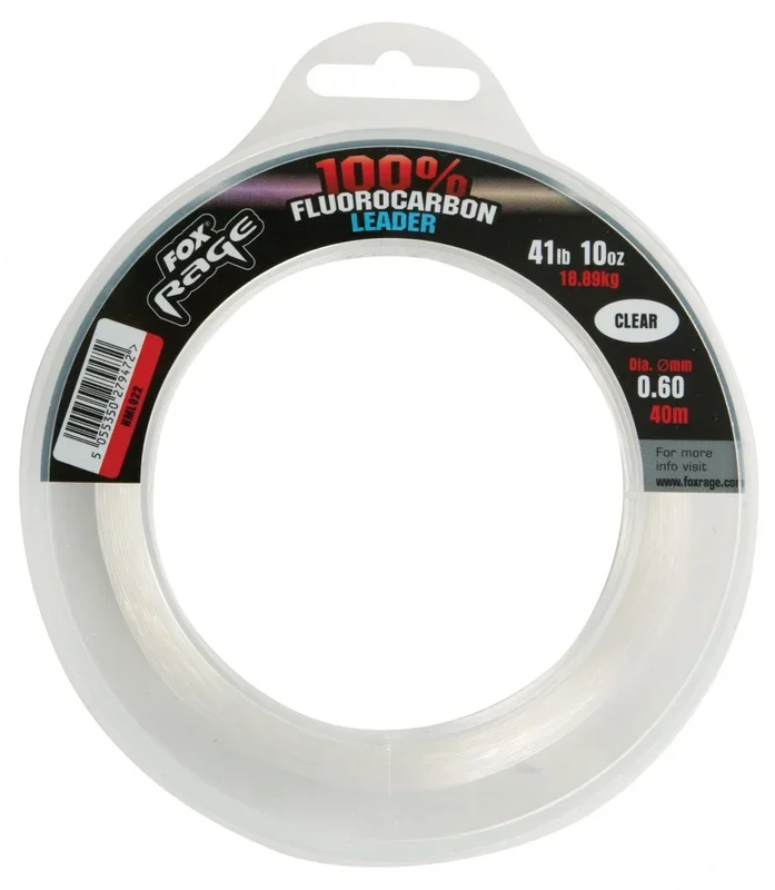 Fox Rage Fluorocarbon Leaders 0,60mm 18,89kg 40m