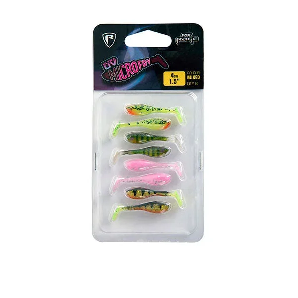 Fox Rage Micro Fry UV Mixed Colour Pack / 4 cm » HechtundBarsch.de