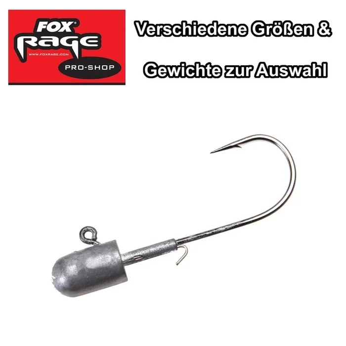 Fox Rage Pro Shad Lead Heads Jigköpfe Jigs 20g 6/0