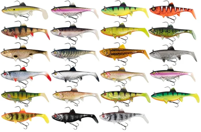Fox Rage Replicant wobble – Gummifisch Swimbait 23cm – 155g UV Stickleback