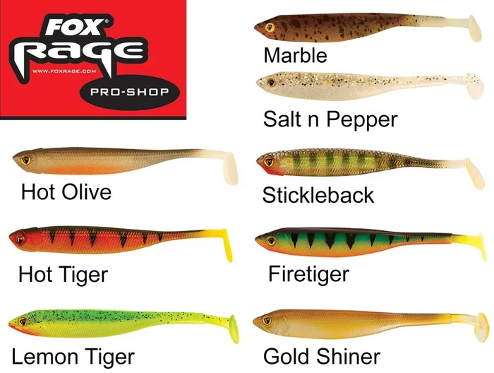 Fox Rage Tiddler Fast Gummifische 12cm Gold Shiner