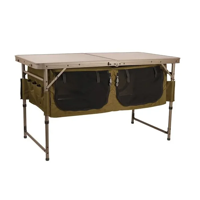 FOX Session Table with Storage 120x60x68cm Green