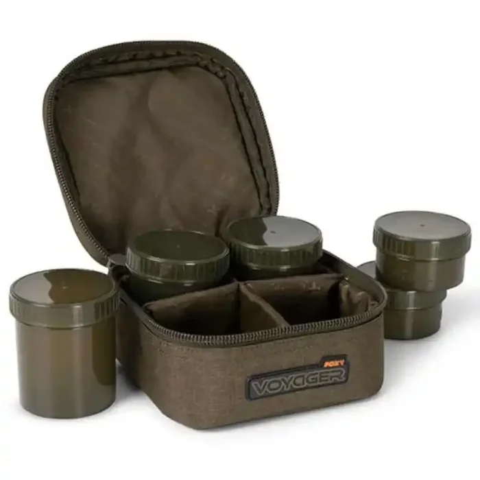 FOX Voyager Hookbait Estuche 6 Ollas 17x17x10cm