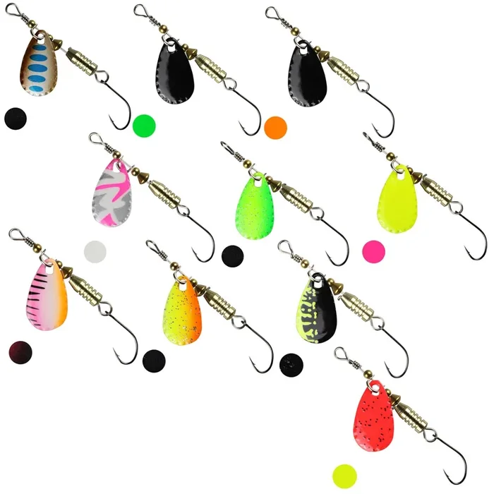 FTM Forellen Blinker – Spinner zum Forellenangeln 4g pink camou / weiß