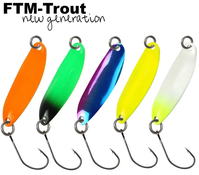 FTM Spoon Hornet 3,9cm 3,7g – Blinker pink-blau/silberfarben