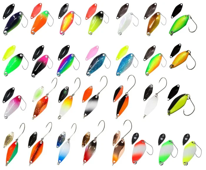 FTM Spoon Tremo 2,9cm – Forellenblinker 2.3g gelb – grün / schwarz