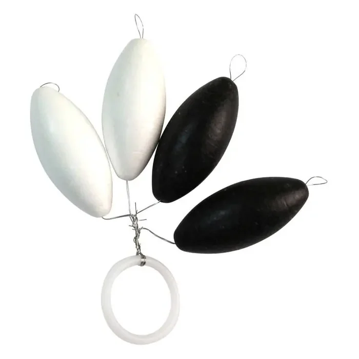 FTMAX FTM NG Trout Pilot Oval 12mm Black White 2+2pcs.