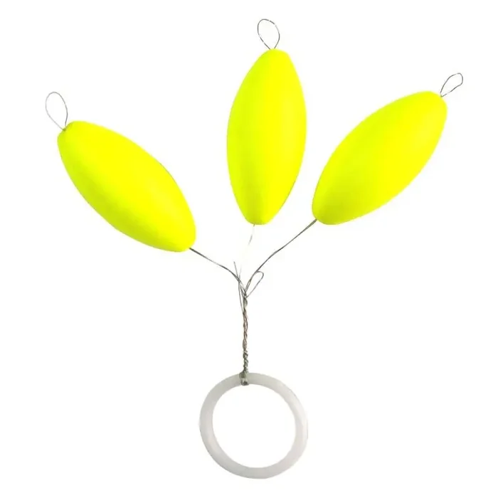 FTMAX FTM NG Trout Pilotes Ovale 12mm Jaune 3pcs