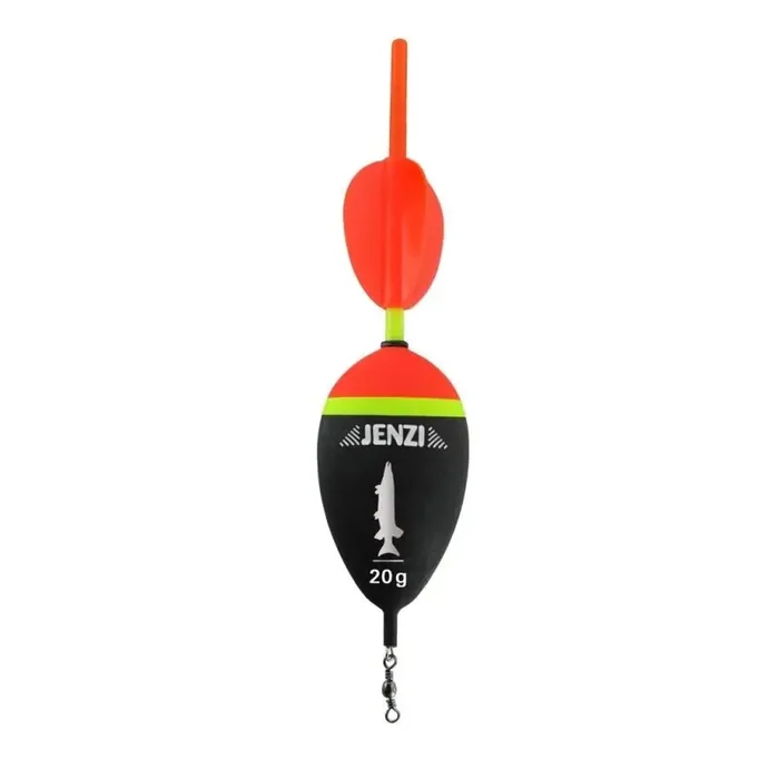 Galleggiante leggero JENZI con vela in acrilico grezzo 20g