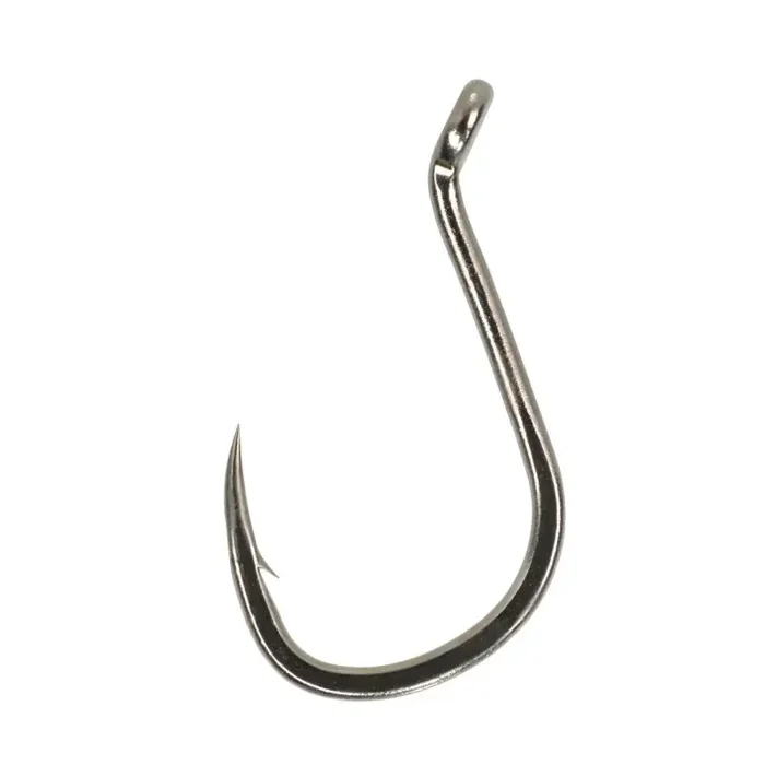 GAMAKATSU Geoogde haak Power Karper Hair Rigger Maat 8 NS Zwart 10st.